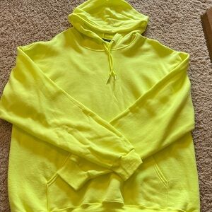Fruit of the Loom Men's Bright Yellow Hoodie